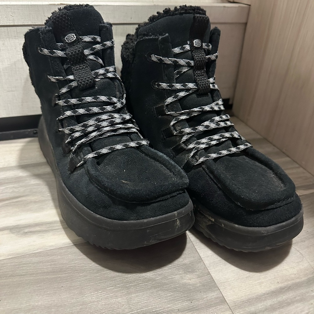 Hey Dude Black Ankle Boots